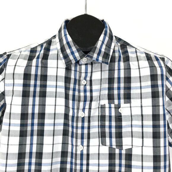 Ecko Unltd Plaid Button Up Shirt Men's Medium Short Sleeve Cotton Blend Casual - Picture 2 of 11